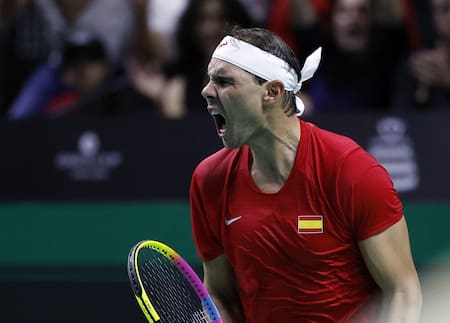 Rafael Nadal en la Copa Davis. Foto: REUTERS.