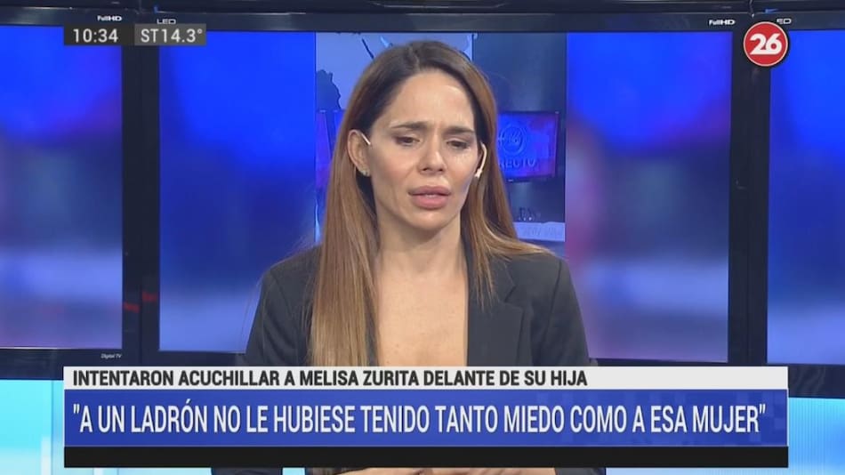 Melisa Zurita, relato del intento de asesinato que vivió en Canal 26