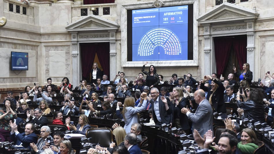 Sesión en Diputados.
