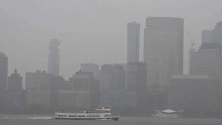 Nueva York repleta de humo. Foto: captura Rutply.