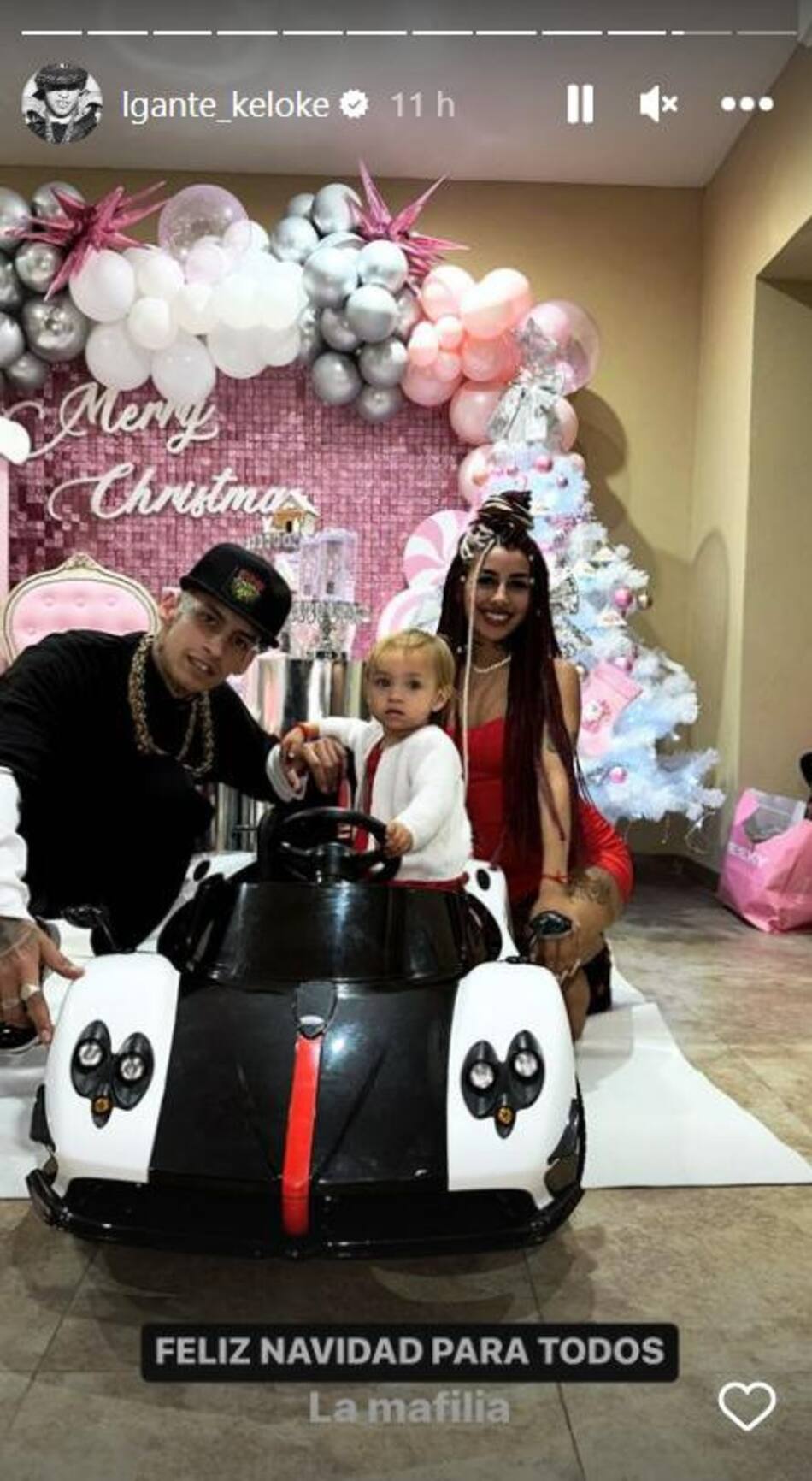 La Navidad de L-Gante. Foto: Instagram.