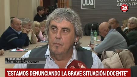 Sergio Romero - Paro docente - Educación - Política