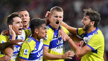 Festejo de la Juventus ante Spezia por la Serie A, REUTERS