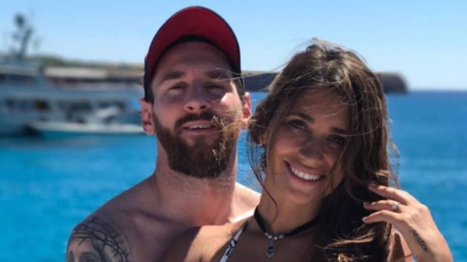 Lionel Messi y Antonela Rocuzzo