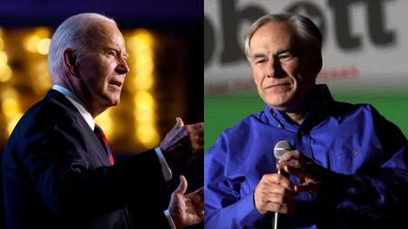 Joe Biden y Greg Abbott. Fotos: EFE y Reuters.