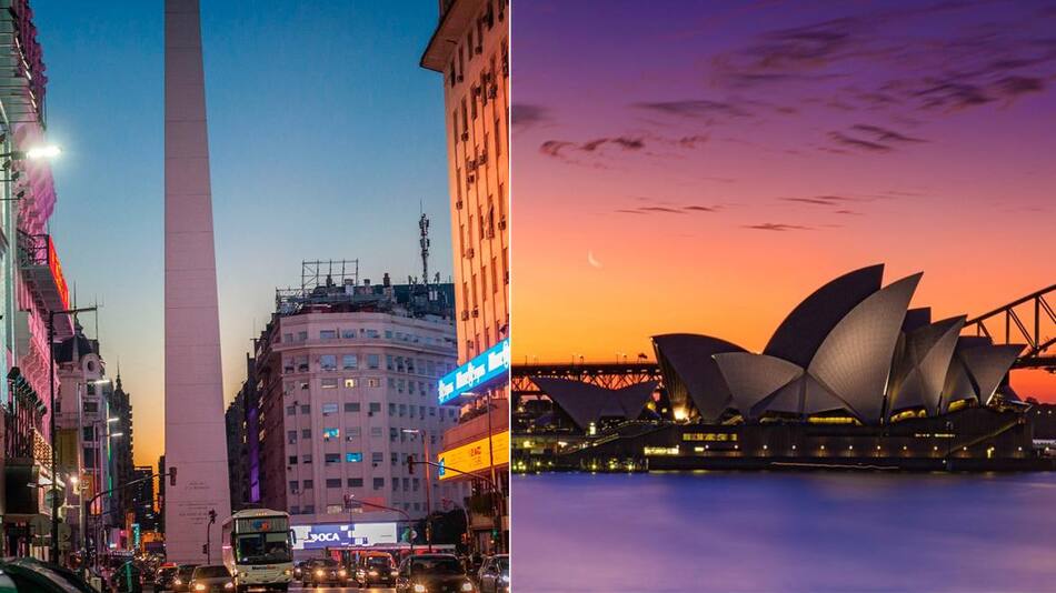 Buenos Aires y Sydney