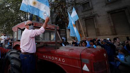 Marcha del campo al centro porteño, AGENCIA REUTERS
