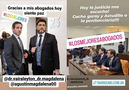 La reacción de Verónica Macías. Foto: NA.