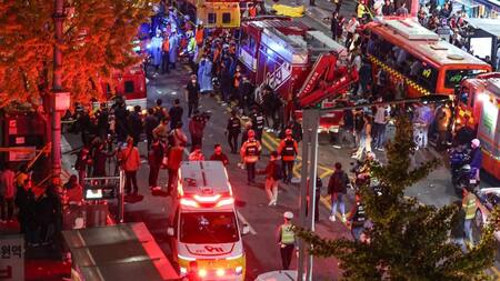 Tragedia en Seúl. Foto: EFE