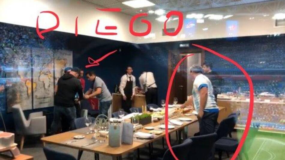 Diego Maradona descompuesto