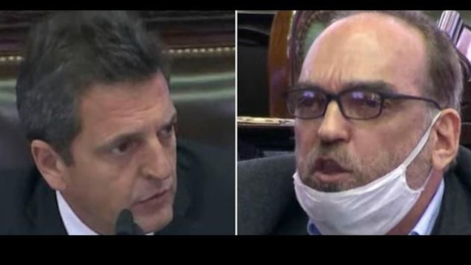 Sergio Massa y Fernando Iglesias, disputa en sesión Diputados