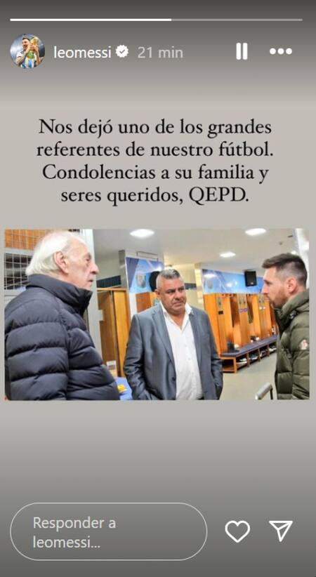 El mensaje de Lionel Messi.