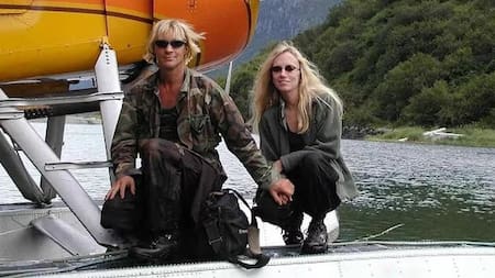 Timothy Treadwell y Amie Hugenard. Foto: Archivo.