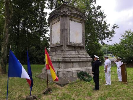 Ceremonia de traspaso de la Isla de los Faisanes. Foto: El Diario Vasco.