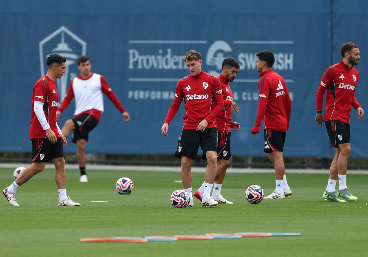 River en la previa del Mundial de Clubes 205. Foto: REUTERS/Agustin Marcarian