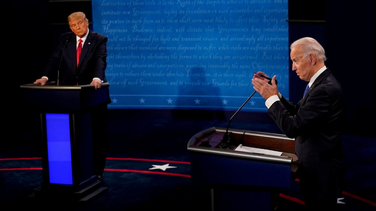 Donald Trump y Joe Biden. Foto: Reuters