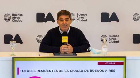 Fernán Quirós, ministro de Salud de la Ciudad, NA