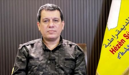 El jefe de las Fuerzas de Siria Democrática, Mazloum Abdi. Foto: Reuters.