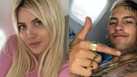Wanda Nara y L-Gante. Foto NA.