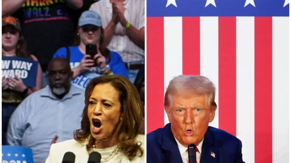 Kamala Harris y Donald Trump. Foto: Reuters.