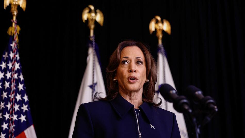 Kamala Harris, vicepresidenta de Estados Unidos. Foto: Reuters.