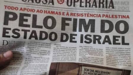 La polémica portada de "Causa Operária". Foto: captura de pantalla.