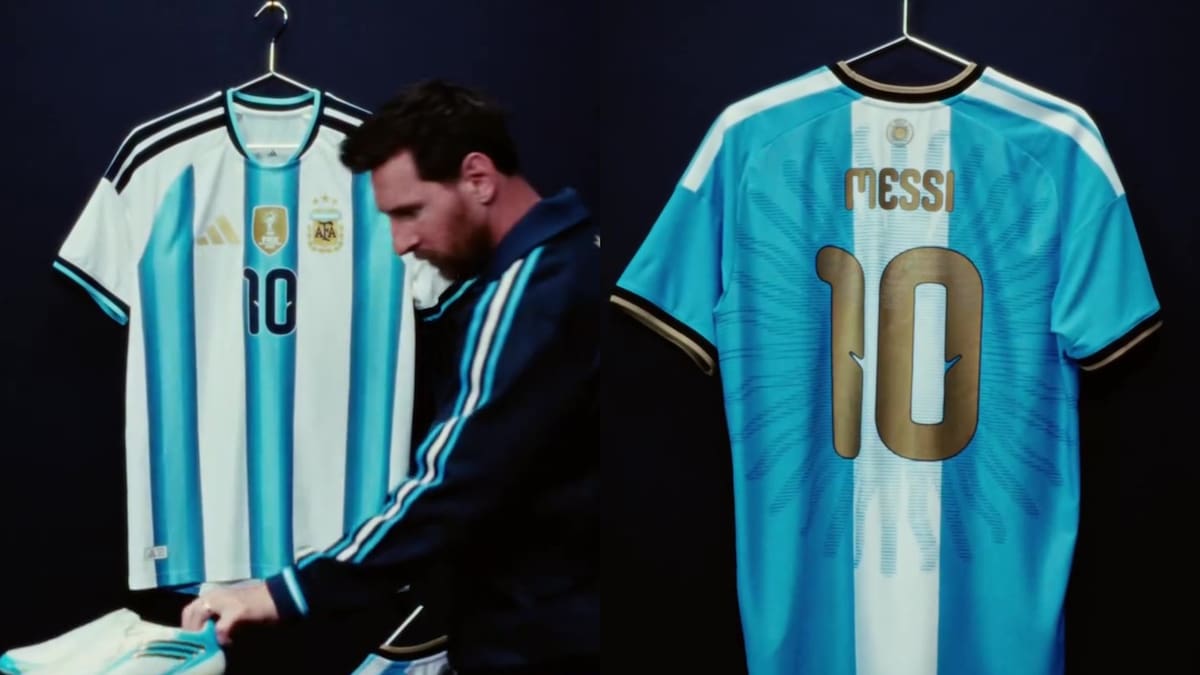 Lionel Messi presentó la camiseta especial que usará en su partido despedida de la Selección.