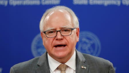 Tim Walz, candidato a vicepresidente de Estados Unidos. Foto: Reuters.