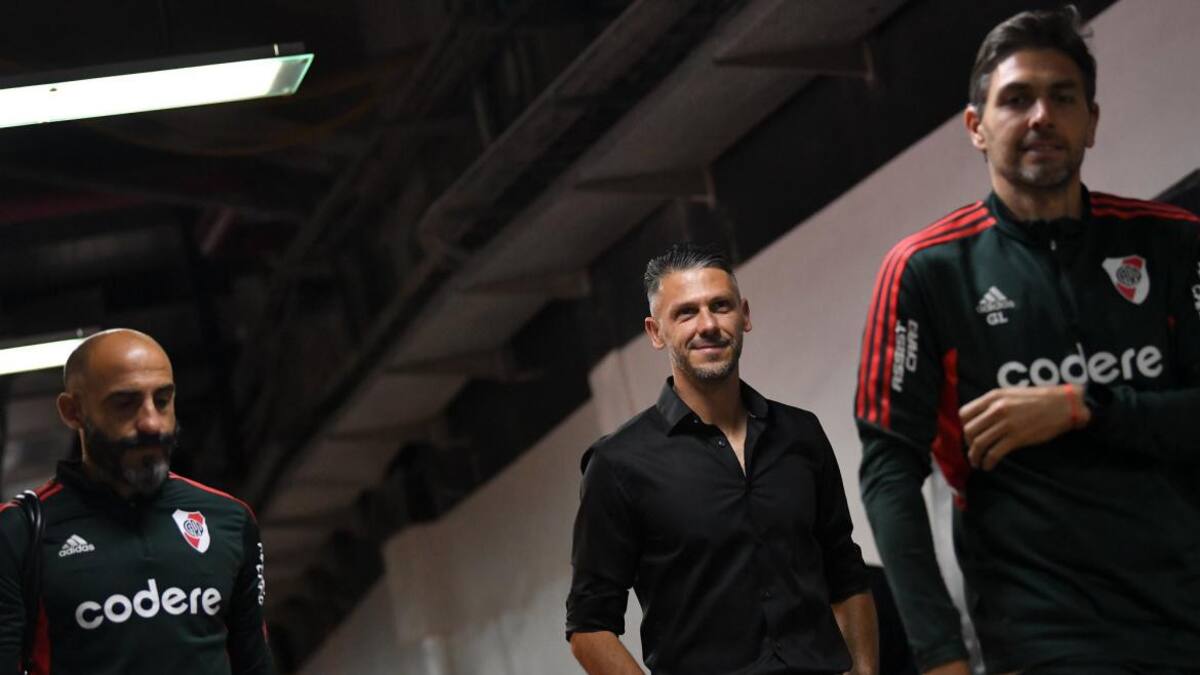 Martín Demichelis, DT de River. Foto: NA.