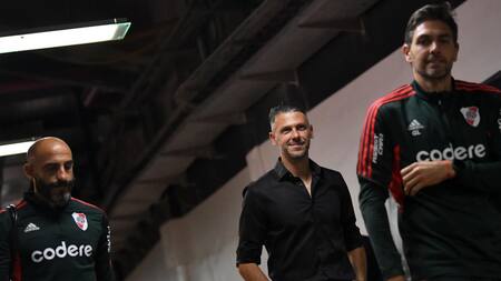 Martín Demichelis, DT de River. Foto: NA.