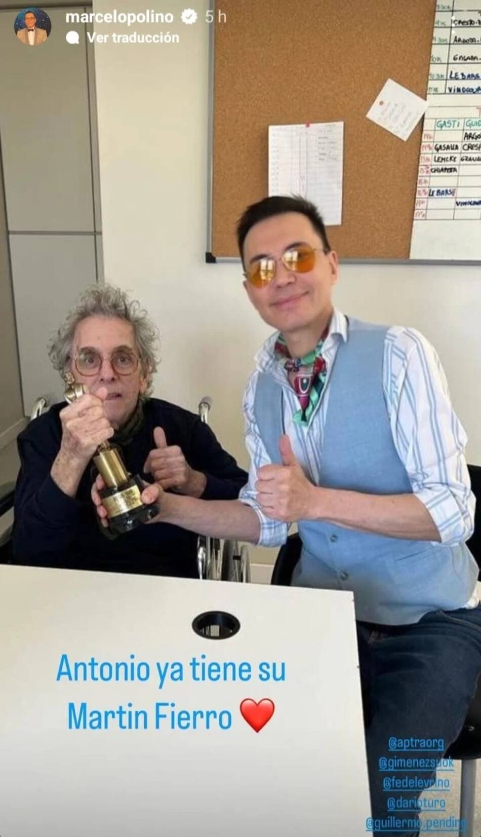 Antonio Gasalla y Marcelo Polino. Foto: NA.