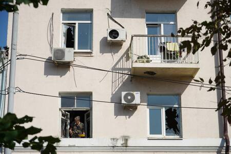 Guerra entre Rusia y Ucrania, ataque con drones. Foto: EFE.