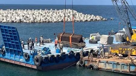 recuperan bloques del Faro de Alejandría del fondo del mar.