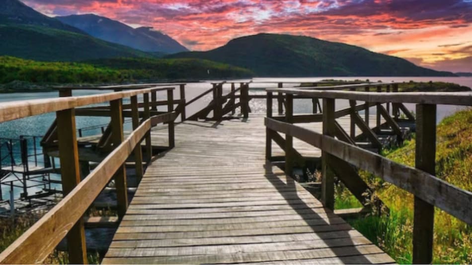 El paisaje en el Fin del Mundo. Foto NA.