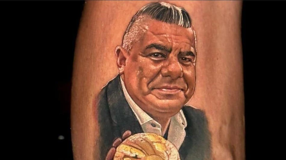 Tatuaje de Chiqui Tapia tras el Mundial Qatar 2022. Foto: @tapiachiqui.