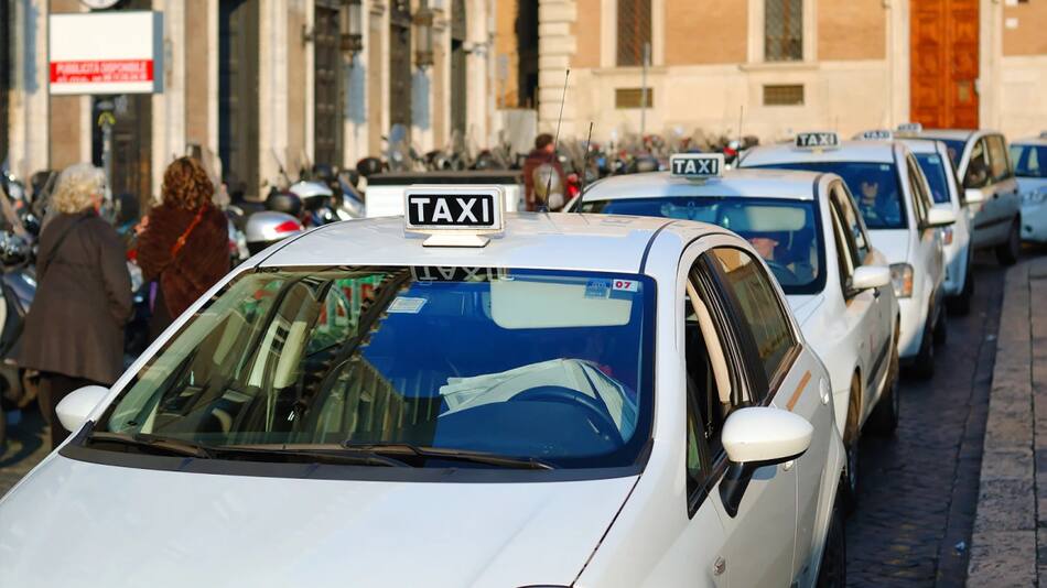 Taxis en Italia.
