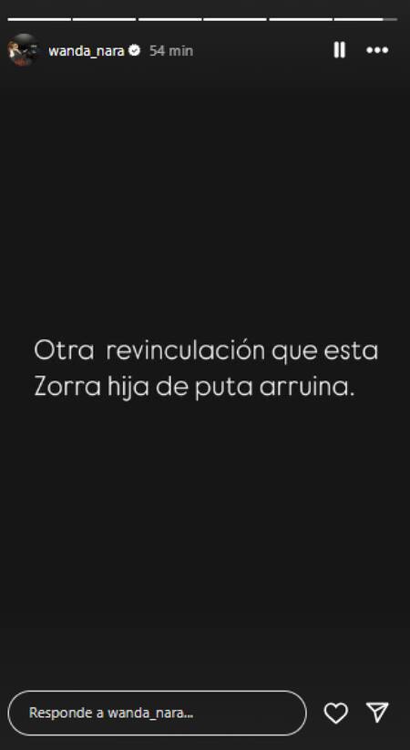 Wanda Nara se cansó de la China Suárez. Foto INSTAGRAM @sangrejaponesa