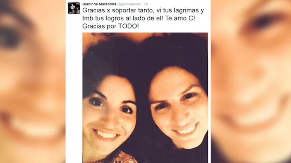 Tuit de Gianinna Maradona