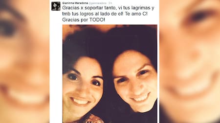 Tuit de Gianinna Maradona