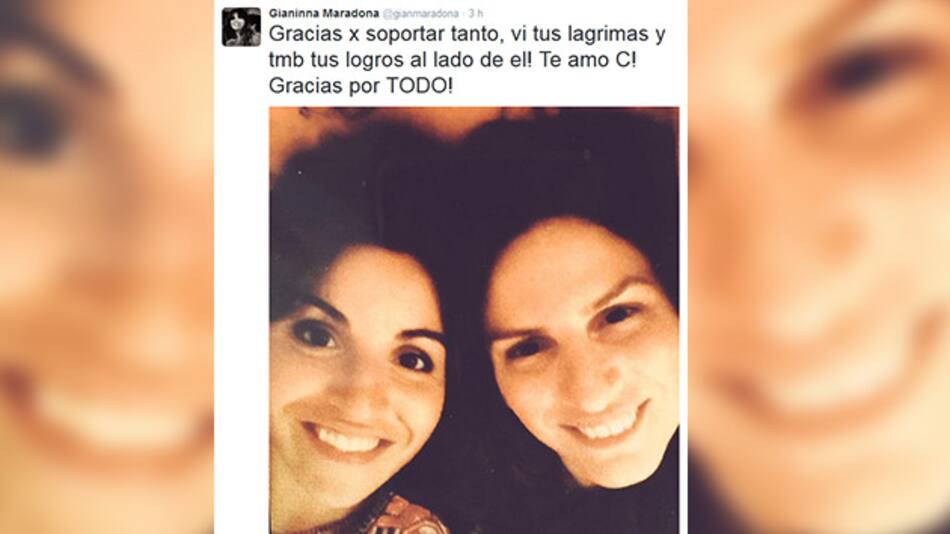 Tuit de Gianinna Maradona