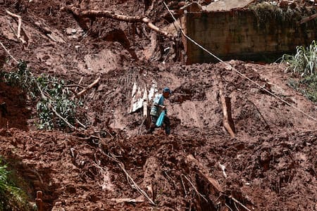 Temporal fatal en Minas Gerais, Brasil.