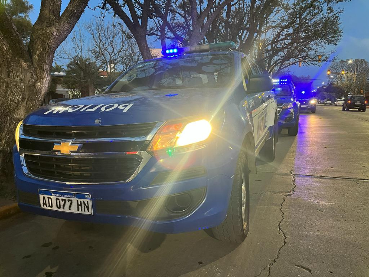 Patrullero de la Policía de Córdoba. Foto: X / @PoliciaCbaOf.