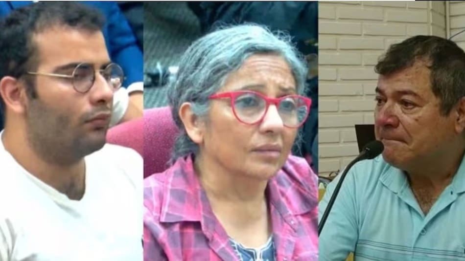 El clan Sena durante el juicio