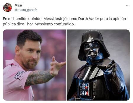 Las dudas sobre el festejo de Lionel Messi. Foto: captura de pantalla.