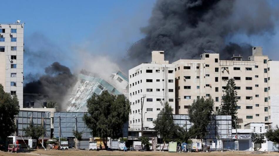 Ataque de Israel en Palestina donde funcionaba edificio de prensa, AGENCIA NA