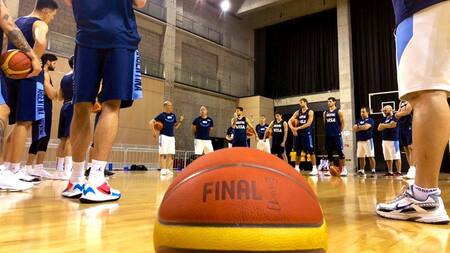 Entrenamiento de básquet, Selección Argentina
