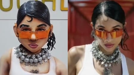 La torta de Maria Becerra. Foto TikTok @lucialoro.ok.