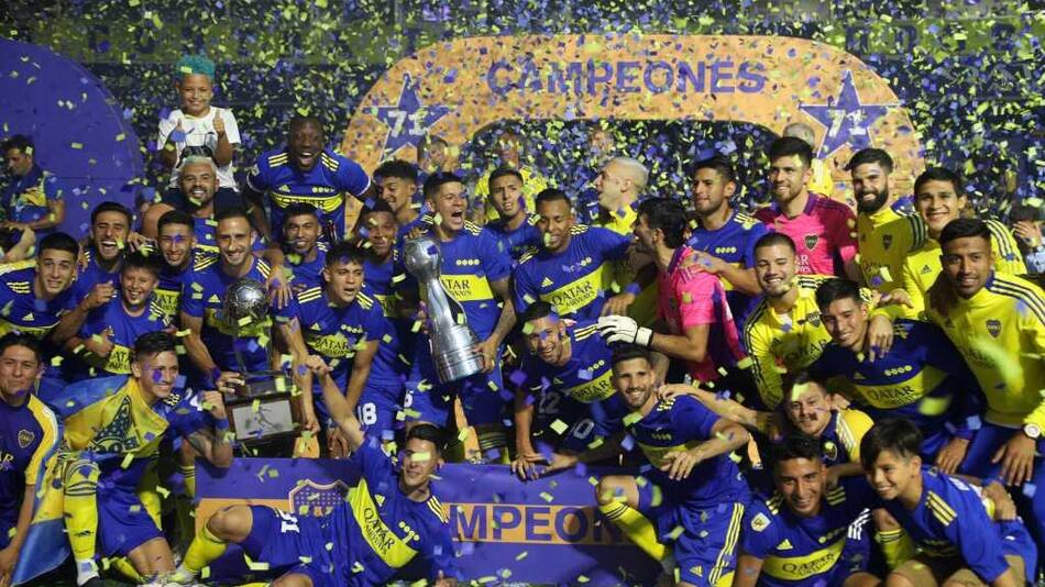 Boca Junior festejo la obtención de la Copa Argentina, NA