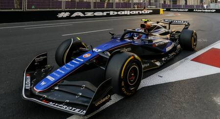 Franco Colapinto en el Gran Premio de Bakú. Foto: REUTERS.