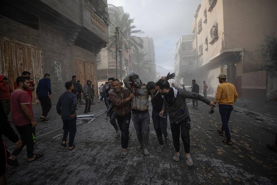 Bombardeos en hospital Indonesio en Gaza. Foto: EFE.